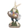 Clayre & Eef 6PR4035 Декоративний кролик 18x16x32см бежево-зелений