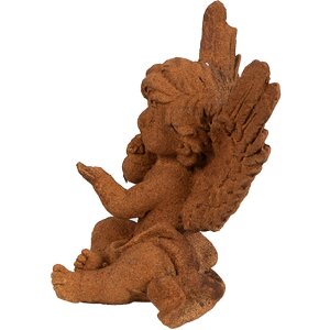 Clayre & Eef Ангел Декоративний Коричневий 9x8x11 см