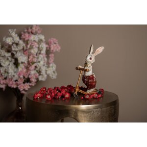 Clayre & Eef 6PR4082 Декоративный кролик цвета белого золота 15x9x25 см
