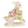 Clayre & Eef 6PR4108 Украшение "Кролик на трехколесном велосипеде" 11x6x12 см коричневый
