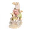 Clayre & Eef 6PR4108 Украшение "Кролик на трехколесном велосипеде" 11x6x12 см коричневый