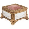 Шкатулка для прикрас Clayre & Eef 6PR4132 золотистого кольору 12x12x7 см