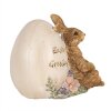 Clayre & Eef 6PR5006 Декоративный кролик с яйцом 12x7x9 см коричневый