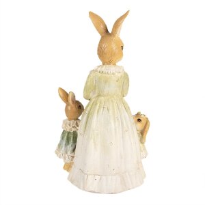 Clayre & Eef 6PR5021 Декоративний кролик коричневий & зелений 13x10x21 см