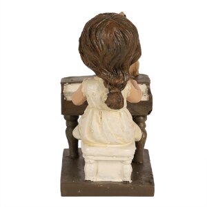 Декоративная фигурка Clayre & Eef 6PR5029 Ребенок с пианино 10x6x10 см Коричневый