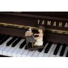 Декоративная фигурка Clayre & Eef 6PR5029 Ребенок с пианино 10x6x10 см Коричневый