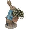 Clayre & Eef 6PR5038 Декоративний кролик коричнево-блакитний 26x21x46 см
