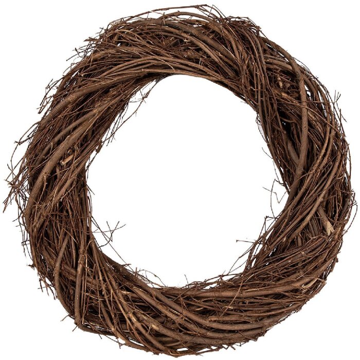 Clayre & Eef 6RO0602M Декоративний вінок Коричневий Ø 35x6 см
