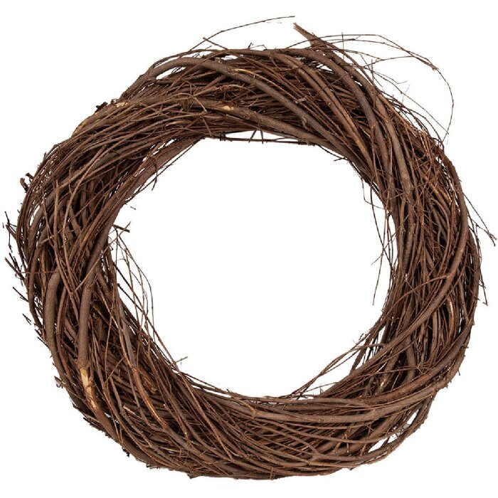 Декоративний вінок Clayre & Eef 6RO0602S Коричневий Ø 30x5 см
