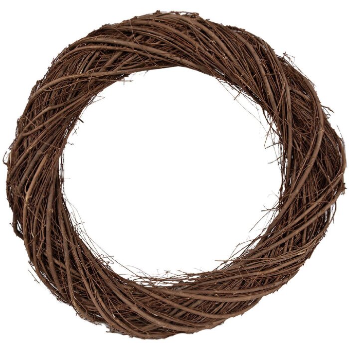 Clayre & Eef 6RO0602XXL Вінок Коричневий Ø 50x8 см Елегантний дизайн