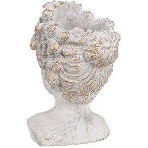 Горшок для цветов Clayre & Eef 6TE0499S серый 14x14x22 см