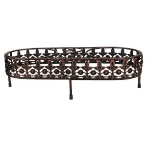 Clayre & Eef 6Y5430 Миска для тварин коричнева 43x18x12см 2х500мл