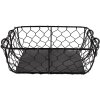 Clayre & Eef 6Y5479 Кошик Чорний 23x23x7 см Стильне Зберігання