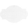 Clayre & Eef 6Y5496 Текстовая табличка белая 48x1x30 см - Декоративный элемент стены
