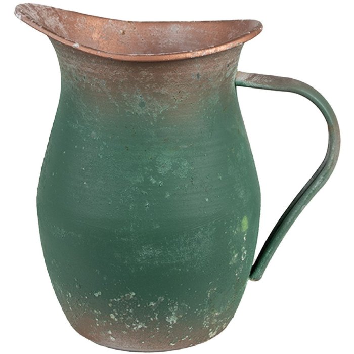 Декоративний глечик Clayre & Eef 6Y5500 зелений 19x13x19 см