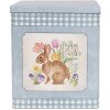 Clayre & Eef 6Y5508 Жестяная коробка Набор из 2 сине-розовых 21x15x25 18x13x22 см