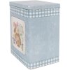 Clayre & Eef 6Y5508 Жестяная коробка Набор из 2 сине-розовых 21x15x25 18x13x22 см