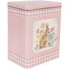 Clayre & Eef 6Y5508 Жестяная коробка Набор из 2 сине-розовых 21x15x25 18x13x22 см