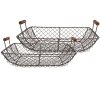 Clayre & Eef 6Y5543 Набір кошиків 2 штуки коричневий 40x34x14/36x30x13см