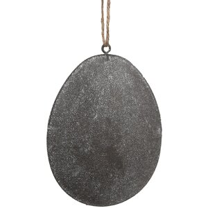 Clayre & Eef 6Y5571 Декоративная вешалка Яйцо 10x2x8 см серый