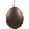 Clayre & Eef 6Y5576 Дeko-підвіска Яйце Рожеве 10x2x8 см
