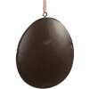 Clayre & Eef 6Y5577 Декоративная вешалка яйцо 10x2x8 см в сером цвете
