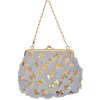 Juleeze JZWA0178G Клатч Метелик сіре золото 15x10см