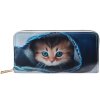 Гаманець Juleeze JZWA0200 Котяче око бежевий/синій 19x10см
