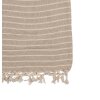 Плед Clayre & Eef KT060.132 Плед в смужку бежевий 125x150см