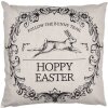 Наволочка на подушку Clayre & Eef RFL22 Hoppy Easter 45x45 бежево-чорна