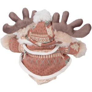 Clayre & Eef TW0599 Мяка іграшка північний олень коричневий 22 см
