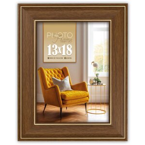 Фоторамка ZEP Venezia 15x20 см коричневый золотой кант