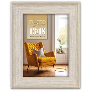 Фоторамка ZEP Venezia 15x20 см сіра з золотою облямівкою