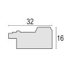 Фоторамка Venezia 20x30 см біла з золотою облямівкою