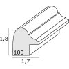 Deknudt S100F1 Овальная рамка белая 10x15 см Пластиковая рамка