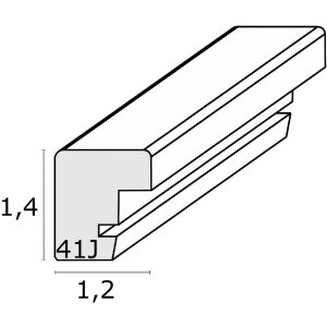 Deknudt S41JL4 Деревяна рамка червона 21x29.7см Формат А4