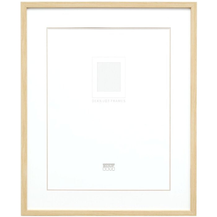 Deknudt S43AH1 Рамка для фото 18x24 см з паспарту натурального кольору