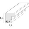 Фоторамка Deknudt S43AH1 цвет натурального дерева 30x40 см с пассатижами 20x30 см