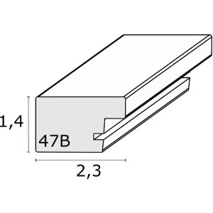 Рамка для картин Deknudt S47BB2 золото/чорний 40x50 см пластик