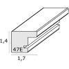 Deknudt S47EG1 Рамка Темный цвет дерева капа Черный кант 18x24 см