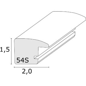 Рамка Deknudt S54SH9 дерево цвет коричневый 20x30 см