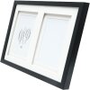 Фоторамка Deknudt S65KK2 черная двойная passe-partout 2x 13x18 см