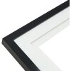 Фоторамка Deknudt S65KK2 черная двойная passe-partout 3x 13x18 см
