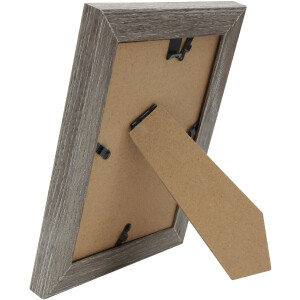 Рамка для картини Deknudt S68VG2 Біла з коричнево-сірим краєм 20x30 см