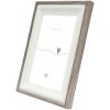 Рамка для картини Deknudt S68VG2 Біла з коричнево-сірим краєм 20x30 см