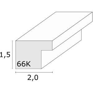 Рамка для картин Deknudt S66KF2 Чорно-біла Паспарту 60x90 см 50x75 см
