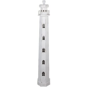 Clayre & Eef 5LMP278W Торшер для підлоги Lighthouse Design White 23x23x140 см E27/max 60W