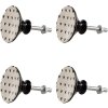 Clayre & Eef 65290 Дверная ручка Белый Черный Узор Сердца Ø 4x3/6 см