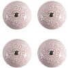 Clayre & Eef 65302 Дверная ручка керамическая розовая с цветочным узором Ø 4x3/6 см