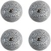Clayre & Eef 65303 Дверна ручка Vintage Silver Ø 4x3/6 см Набір з 4 штук
